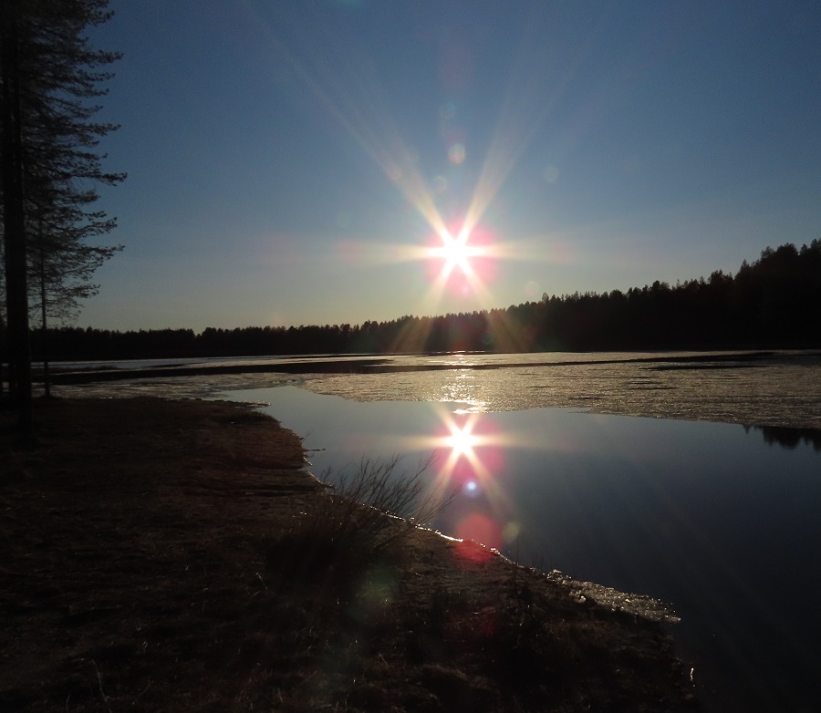 The Finland sun. Photo © Gina Nichol.